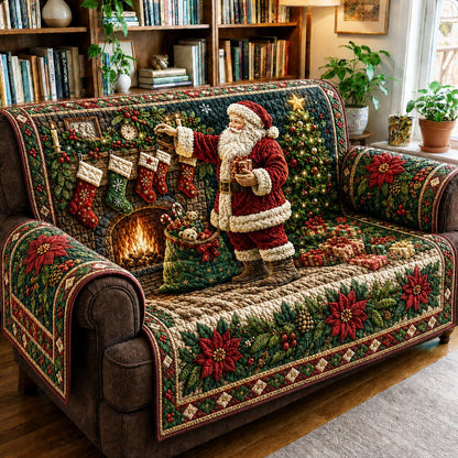 Santa Wonder Quilted Sofa Cover GFTONPT114