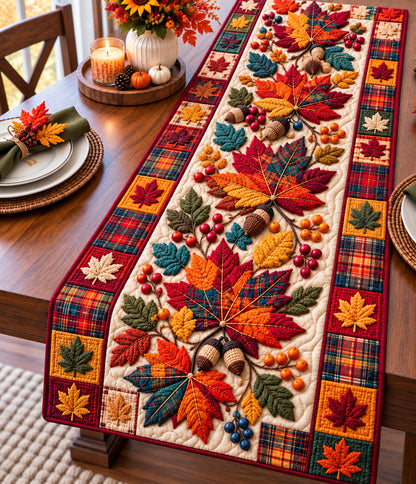 Autum Maple Leaf Quilted Table Runner GFTONPT1148
