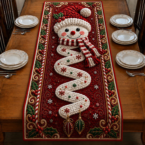 Snowman Magic Quilted Table Runner GFTONPT115