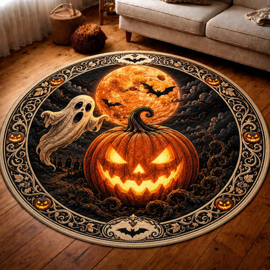 Pumpkin Wonder Quilted Round Mat GFTONPT124