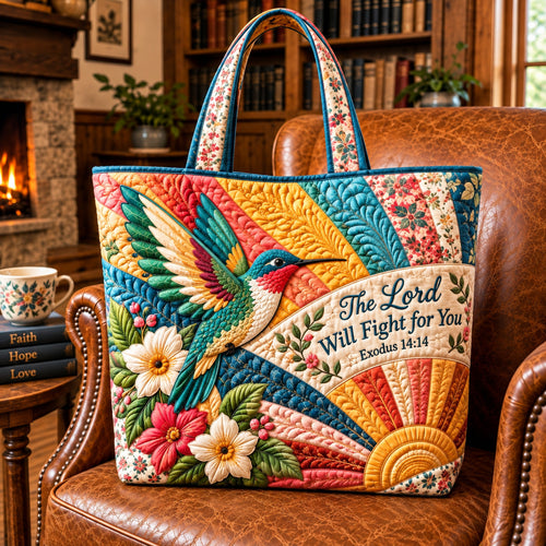 Hummingbird Paradise Quilted Tote Bag GFTONPT1241