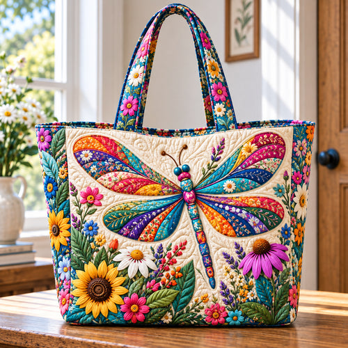 Dragonfly Haven Quilted Tote Bag GFTONPT1348