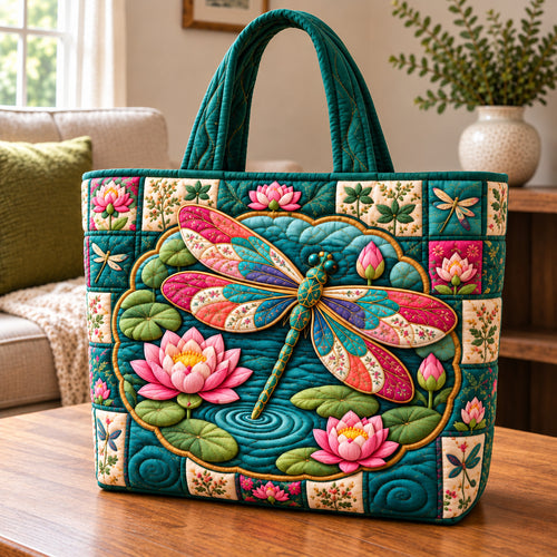 Dragonfly Nature Quilted Tote Bag GFTONPT1350