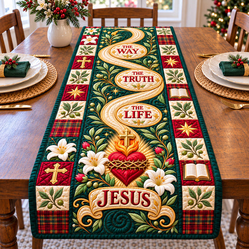 Christian Faith Grace Quilted Table Runner GFTONPT1382