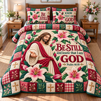 God Bible Truth 3-Piece Quilted Bedding Set GFTONPT1443
