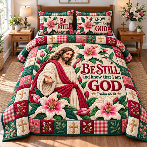 God Bible Truth 3-Piece Quilted Bedding Set GFTONPT1443