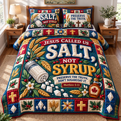 God Bible Hope 3-Piece Quilted Bedding Set GFTONPT1444