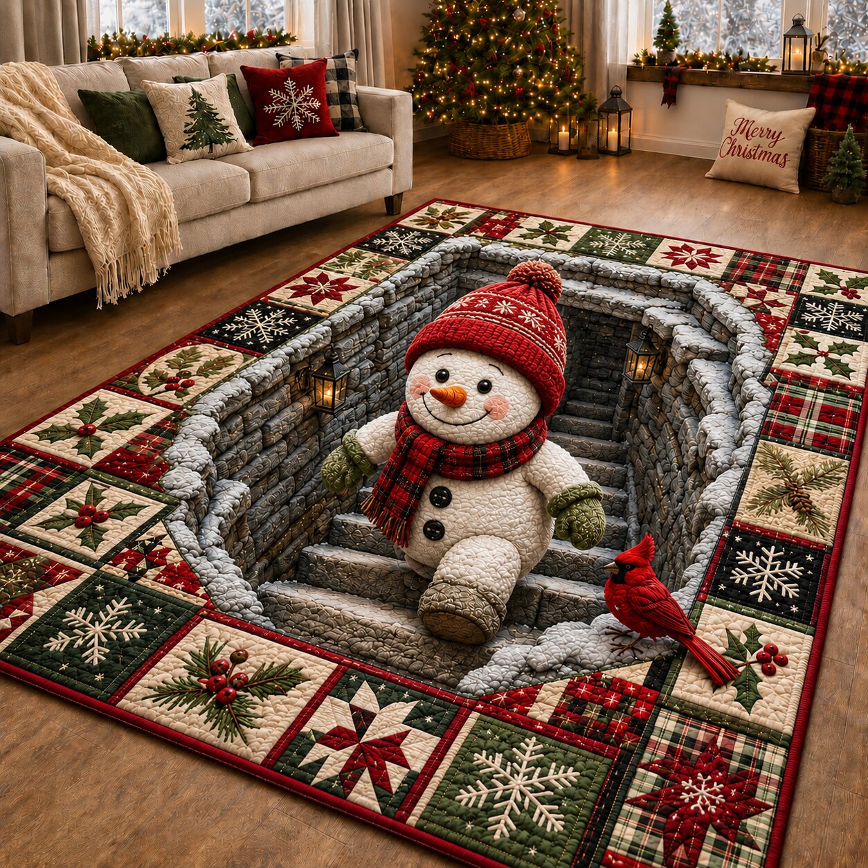 Snowman Friends Area Rug GFTONPT149
