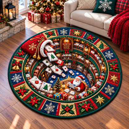 Santa Claus Joys Quilted Round Mat GFTONPT1491