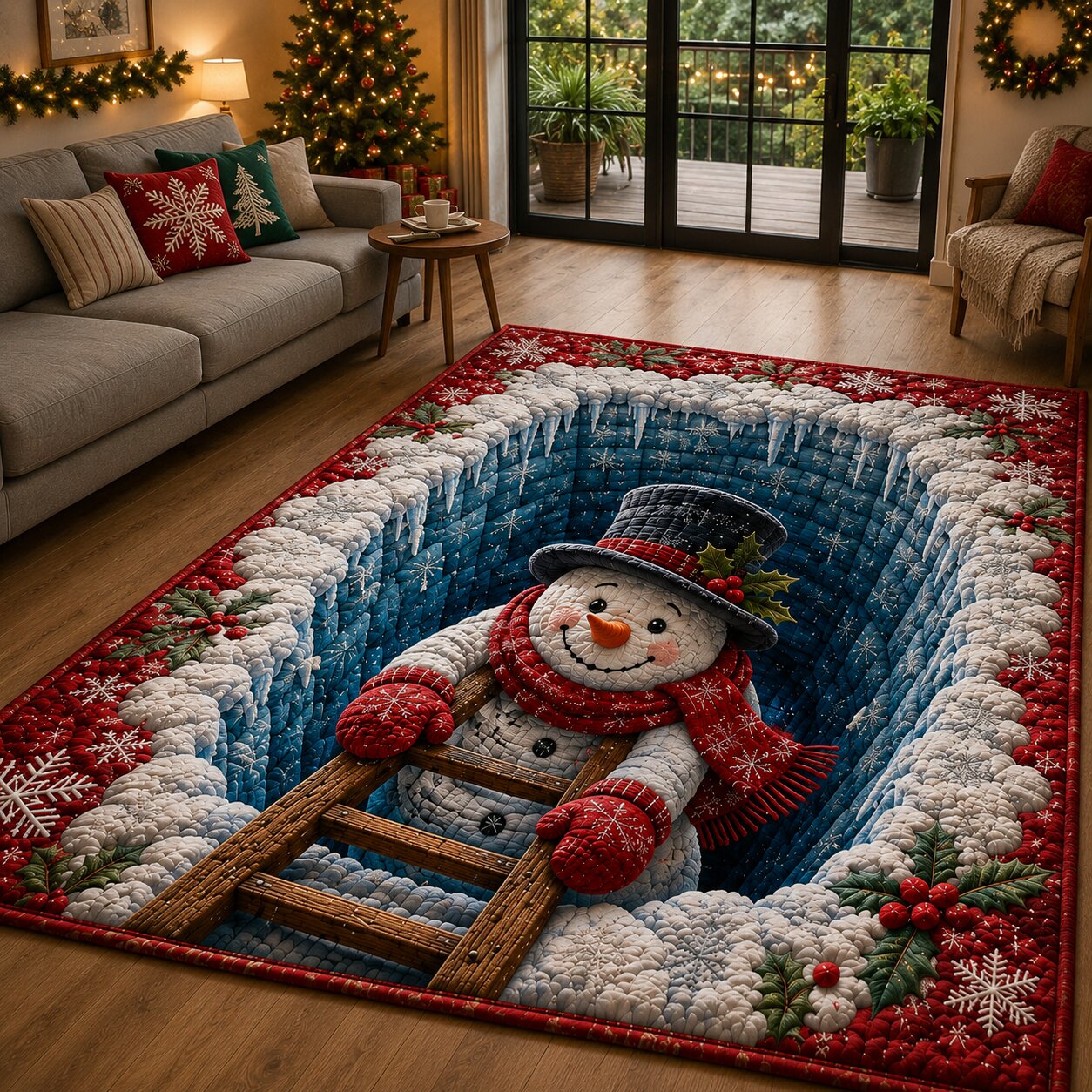Snowman Season Area Rug GFTONPT150