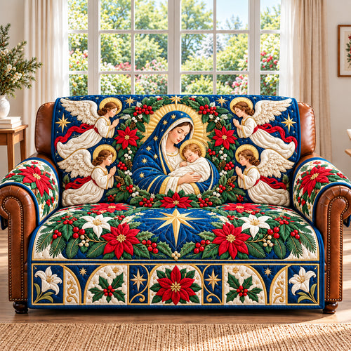 Virgin Mary Blessings Quilted Sofa Cover GFTONPT1519
