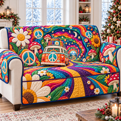 Hippie Van Journey Quilted Sofa Cover GFTONPT1569