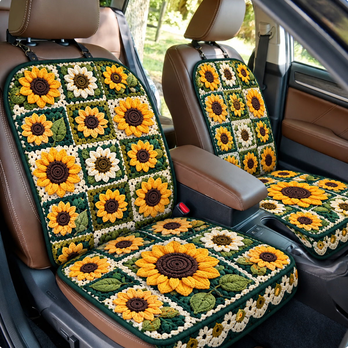 Sunflower Golden Garden Quilted Car Seat Protector GFTONPT1577