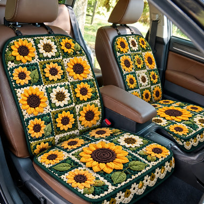 Sunflower Golden Garden Quilted Car Seat Protector GFTONPT1577