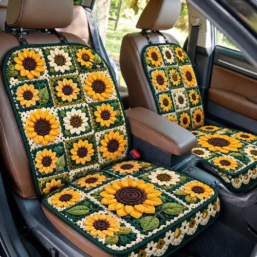 Sunflower Golden Garden Quilted Car Seat Protector GFTONPT1577