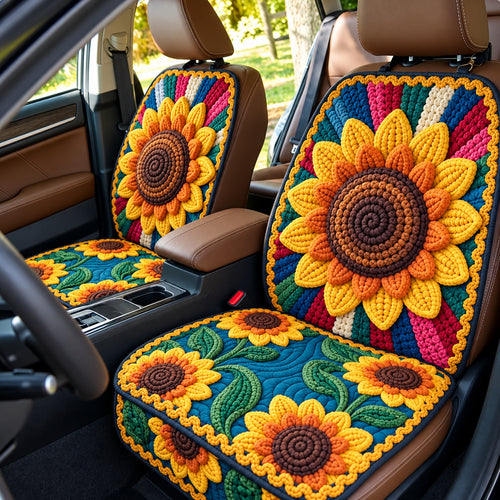 Sunflower Rustic Charm Quilted Car Seat Protector GFTONPT1579