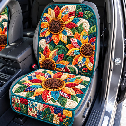 Sunflower Summer Fields Quilted Car Seat Protector GFTONPT1580