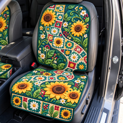 Sunflower Harvest Glow Quilted Car Seat Protector GFTONPT1582