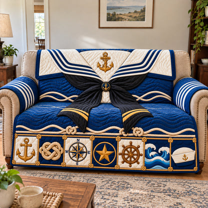 Navy Veteran Pride Quilted Sofa Cover GFTONPT1718
