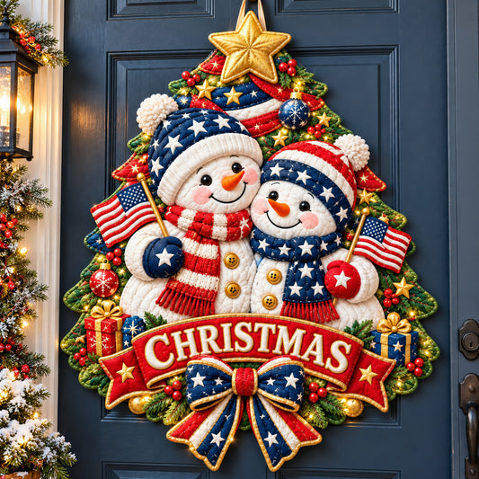 Snowman Cozy Custom Shape Quilted Door Hanger GFTONPT1727