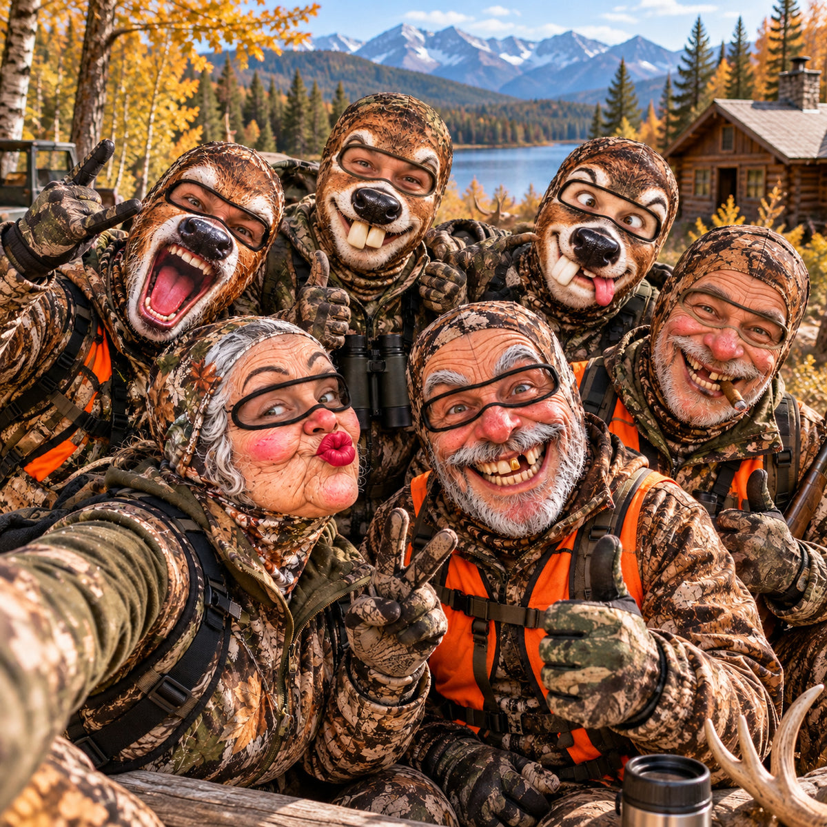 Hunting Funny Face Mask GFTONPT1708