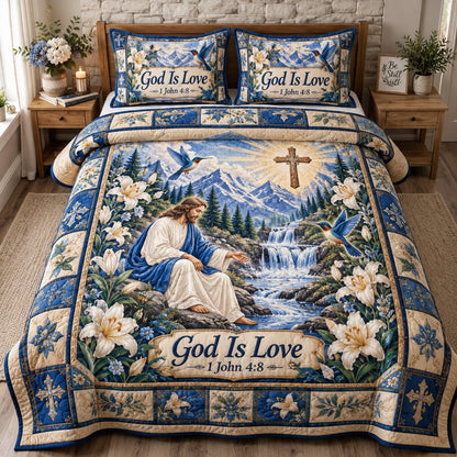 Christian Faith Hopes 3-Piece Quilted Bedding Set GFTONPT1767