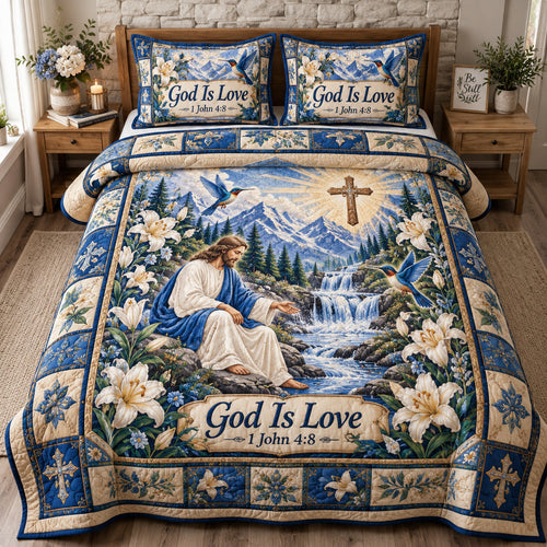 Christian Faith Hopes 3-Piece Quilted Bedding Set GFTONPT1767