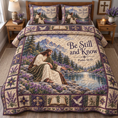Christian Faith Devotion 3-Piece Quilted Bedding Set GFTONPT1768