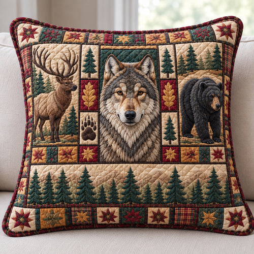 Rustic Woodland Haven Quilted Pillow Case GFTONPT1780 C1