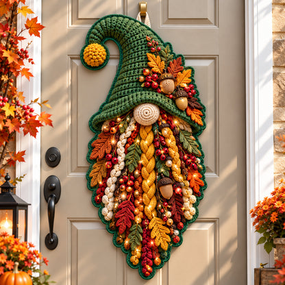 Autumn Gnomes Magic Custom Shape Quilted Door Hanger GFTONPT1790