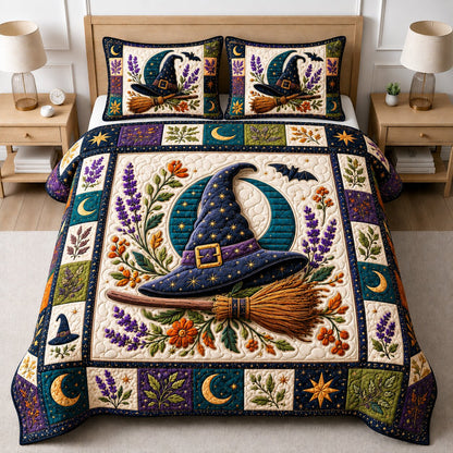 Mystic Witch 3-Piece Quilted Bedding Set GFTONPT181