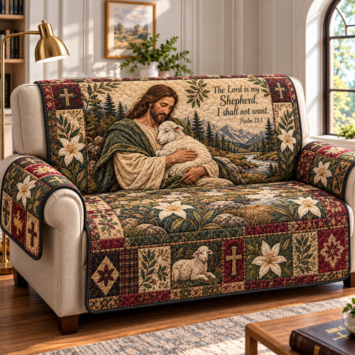 God Heavenly Light Quilted Sofa Cover GFTONPT1818