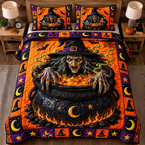 Velvet Witch 3-Piece Quilted Bedding Set GFTONPT182