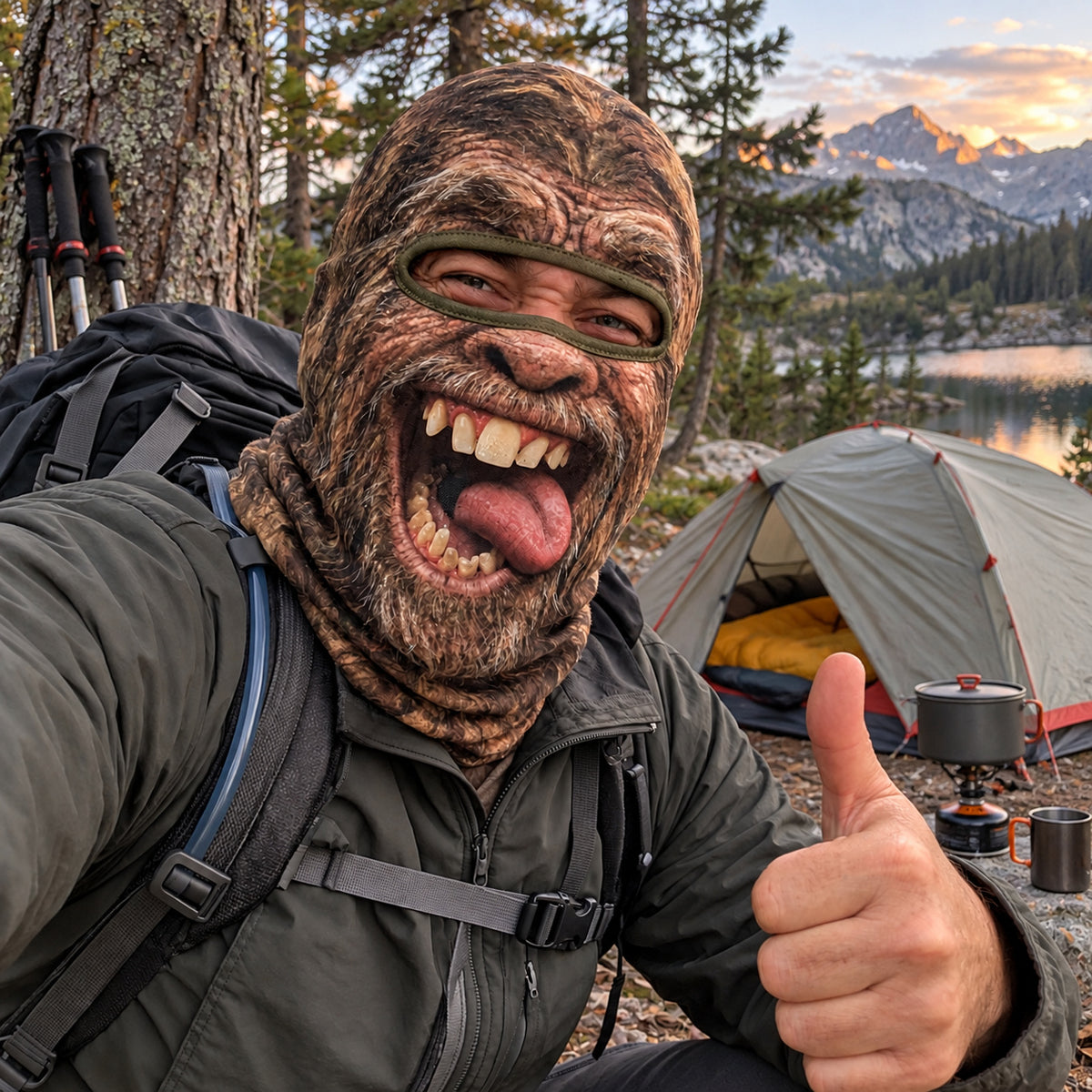 Bigfoot Spirit Funny Face Mask GFTONPT1842
