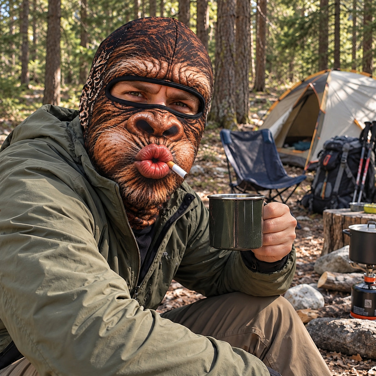 Bigfoot Spirit Funny Face Mask GFTONPT1842