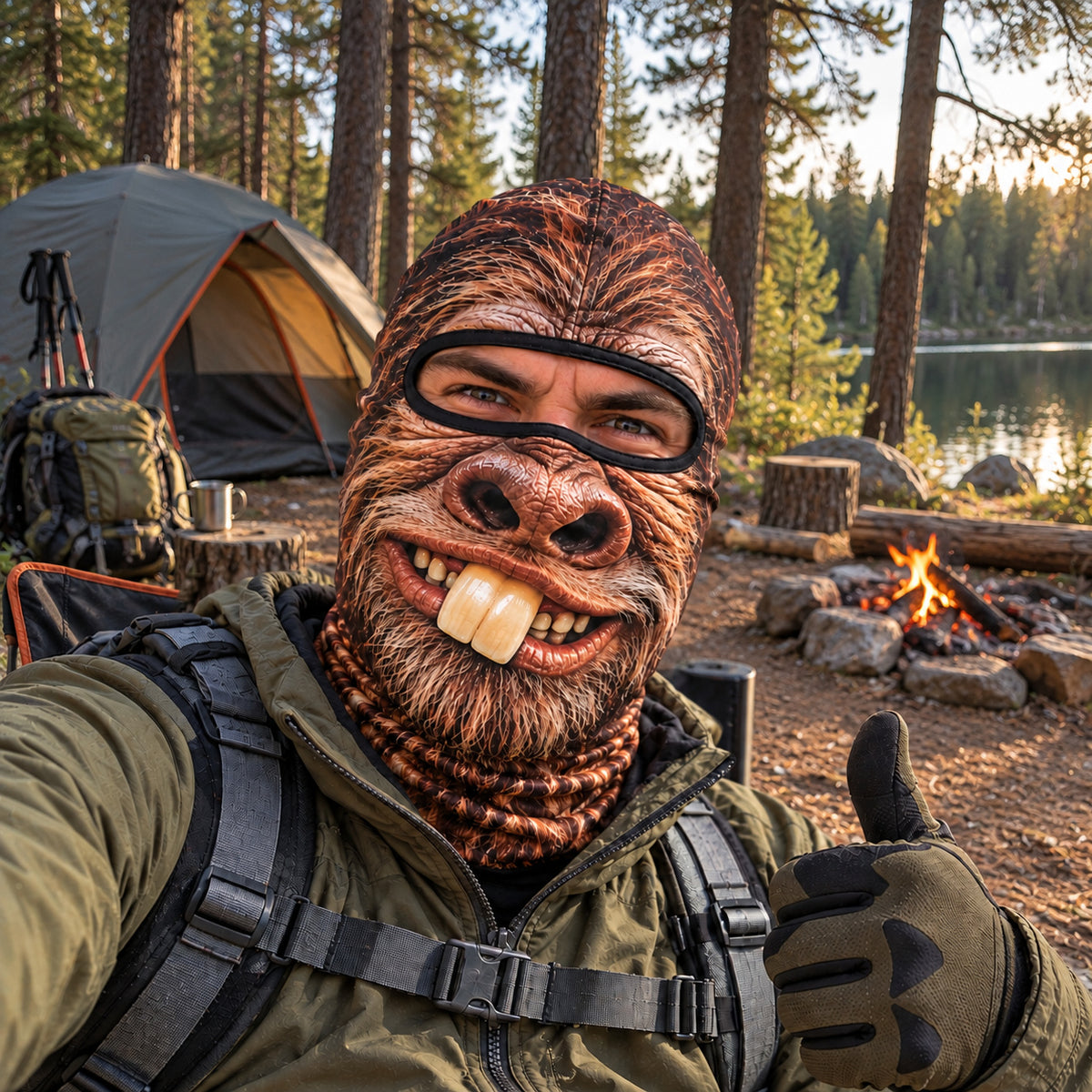 Bigfoot Spirit Funny Face Mask GFTONPT1842