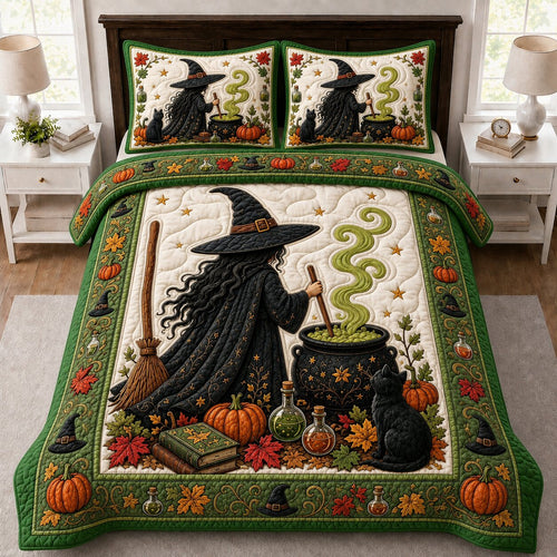 Witch Whispers 3-Piece Quilted Bedding Set GFTONPT184