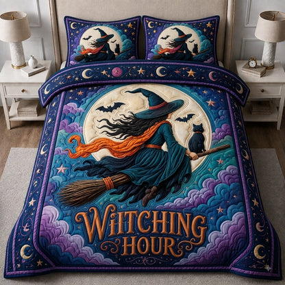Witch Spellbound 3-Piece Quilted Bedding Set GFTONPT186