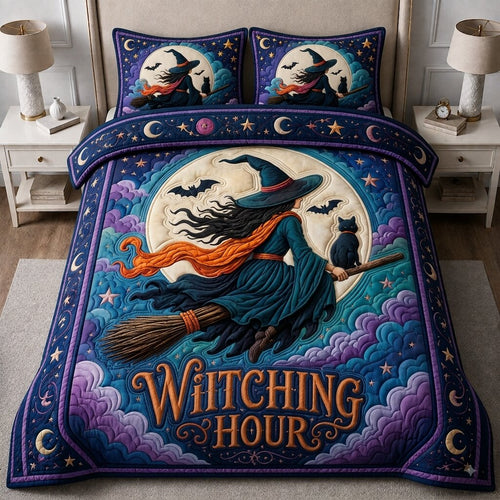 Witch Spellbound 3-Piece Quilted Bedding Set GFTONPT186