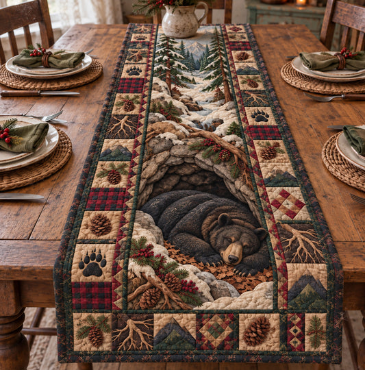 Bear Sleeping Quilted Table Runner GFTONPT1875