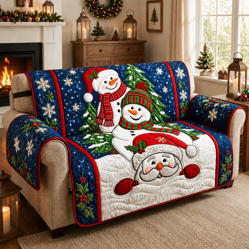 Snowman Winter Dreams Quilted Sofa Cover GFTONPT196