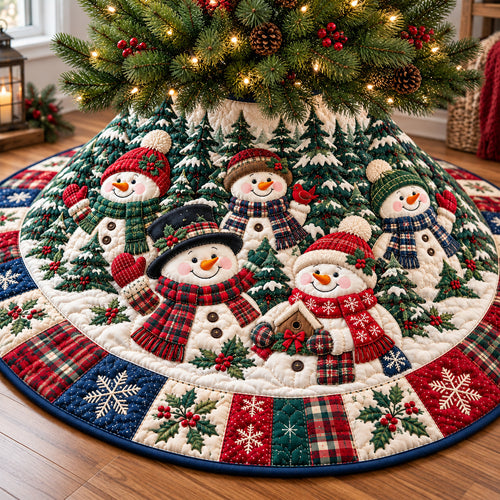 Snowman Winter Jubilee Quilted Tree Skirt GFTONPT1970