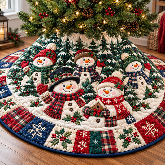 Snowman Winter Jubilee Quilted Tree Skirt GFTONPT1970