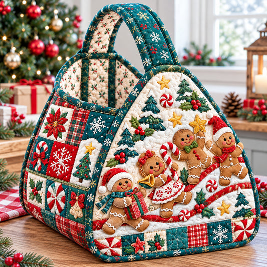 Gingerbread Sweet Escape Christmas Quilted Basket GFTONPT1983