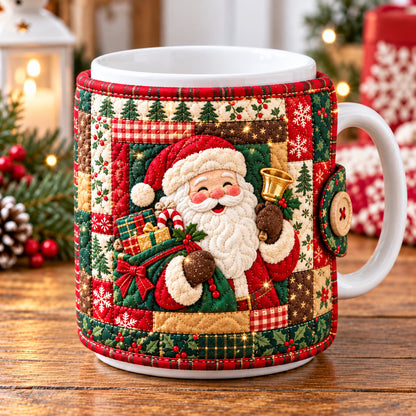 Santa Claus Smile Quilted Mug Cozy GFTONPT1988