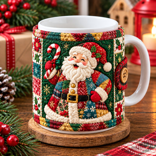 Santa Claus Evergreen Quilted Mug Cozy GFTONPT1990