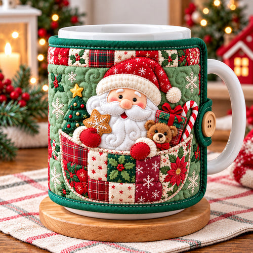 Santa Claus Snow Quilted Mug Cozy GFTONPT1991