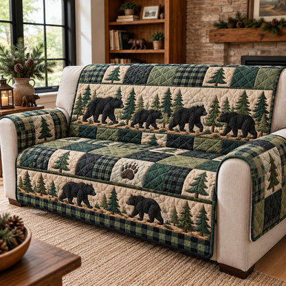Rustic Woodland Seasons Quilted Sofa Cover GFTONPT2011