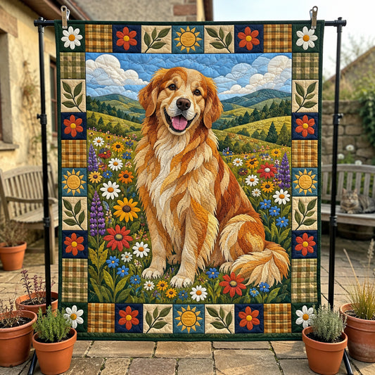 Golden Retriever Sunshine Quilted Blanket GFTONPT2028