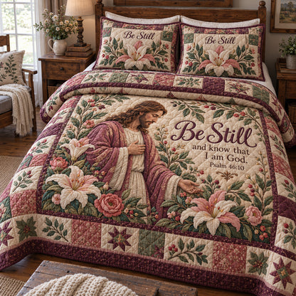 God Grace 3-Piece Quilted Bedding Set GFTONPT2041